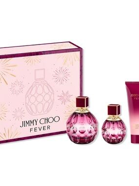 Jimmy Choo Fever 3 Pink Gift Set with Gold Accents